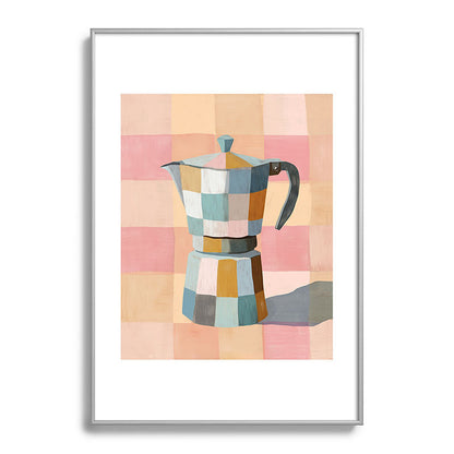 Patchwork Moka Pot Framed Art Print Gallery Image 97