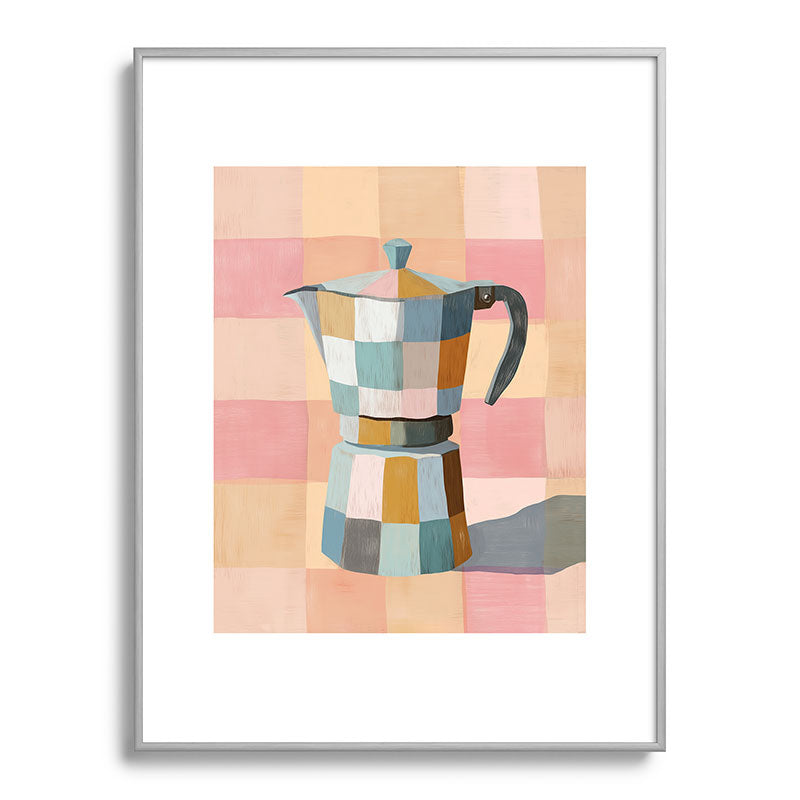 Patchwork Moka Pot Framed Art Print Gallery Image 98