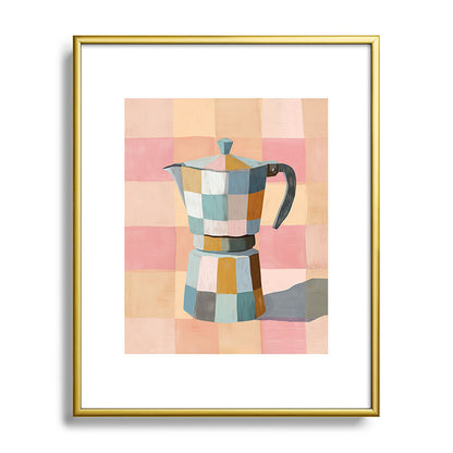 Patchwork Moka Pot Framed Art Print Gallery Image 89