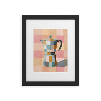 Patchwork Moka Pot Framed Art Print Gallery Image 29