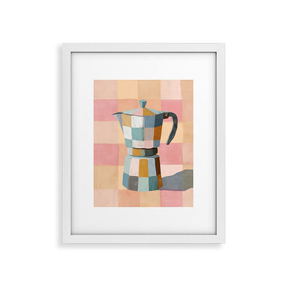 Patchwork Moka Pot Framed Art Print Gallery Image 22