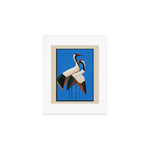 Stillness in Motion - Abstract Cranes in Blue Art Print Gallery Image 1