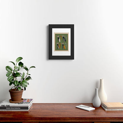 Striped Lemurs Framed Art Print Gallery Image 31