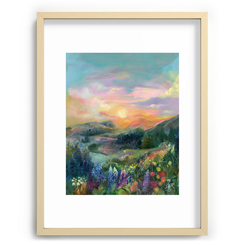 Sunset Landscape Framed Art Print Gallery Image 100