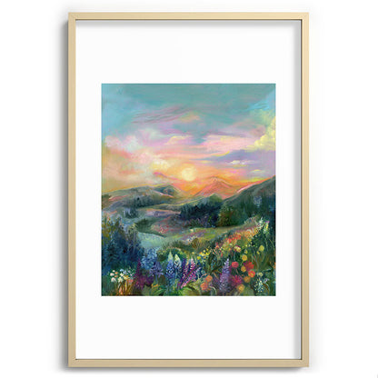 Sunset Landscape Framed Art Print Gallery Image 102