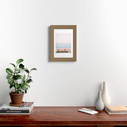 Beach Umbrella Pastel Minimalist AI Photography Framed Art Print Gallery Image 38