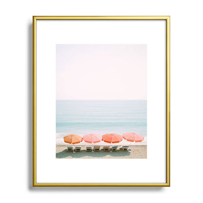 Beach Umbrella Pastel Minimalist AI Photography Framed Art Print Gallery Image 89