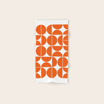 Mid Century Modern Geometric 04 Orange Bath Towel Gallery Image 1
