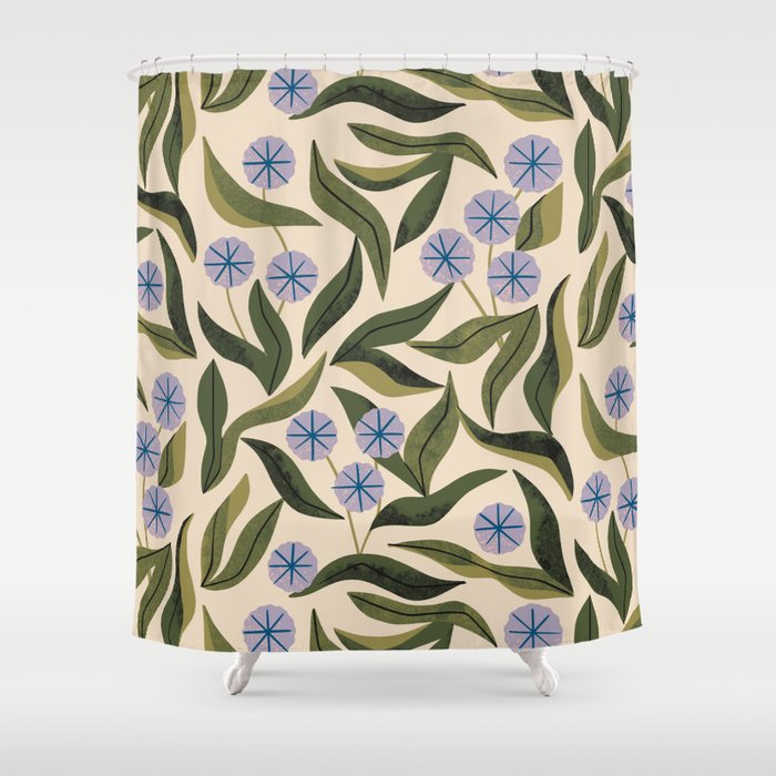 Periwinkle Plant Shower Curtain Gallery Image 1
