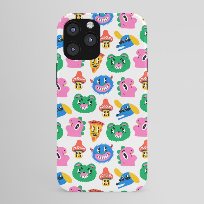 Funny retro cartoon character mascot pattern iPhone Case Gallery Image 43