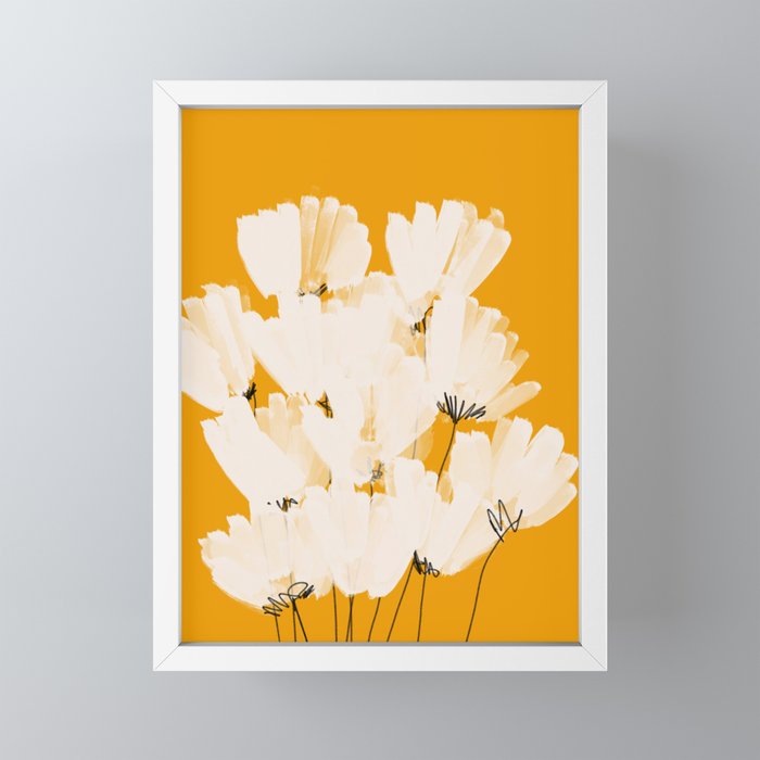Flowers In Tangerine Mini Art Print Gallery Image 4