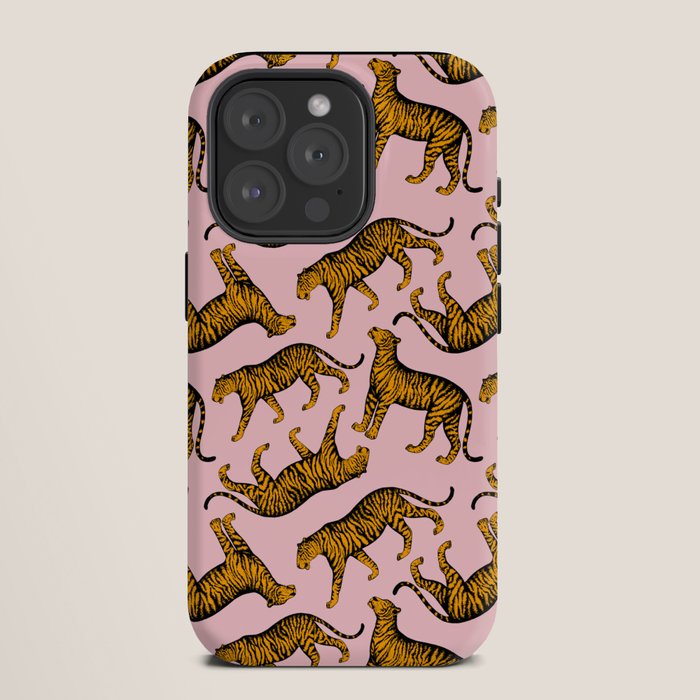 Tigers (Pink and Marigold) iPhone Case Gallery Image 11