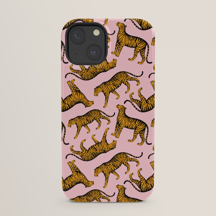 Tigers (Pink and Marigold) iPhone Case Gallery Image 21