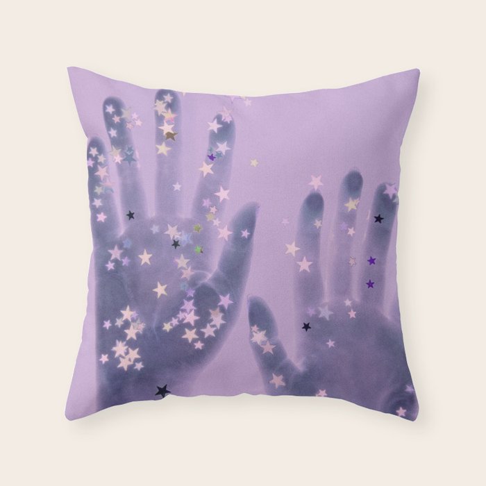 Cosmic Touch Throw Pillow Gallery Image 4
