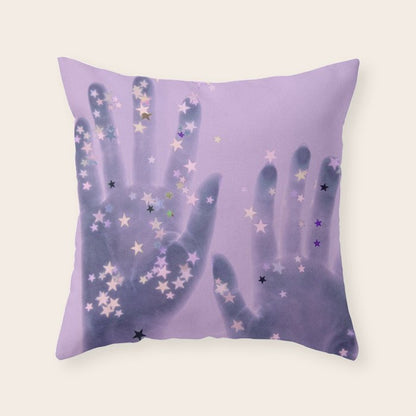 Cosmic Touch Throw Pillow Gallery Image 4