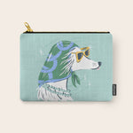 Chic Afghan Hound Dog Illustration Carry All Pouch Gallery Image 1