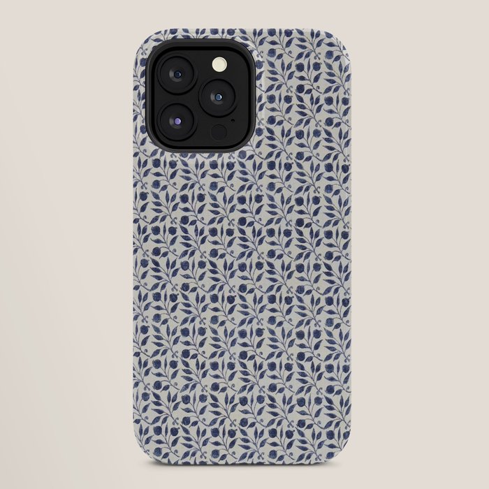 William Morris Vintage Rosehip Indigo Blue iPhone Case Gallery Image 28