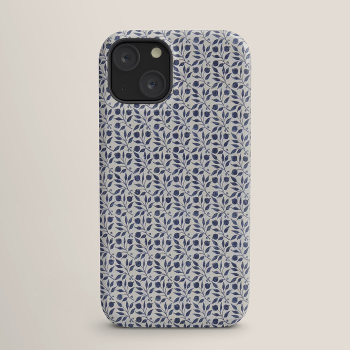 William Morris Vintage Rosehip Indigo Blue iPhone Case Gallery Image 17