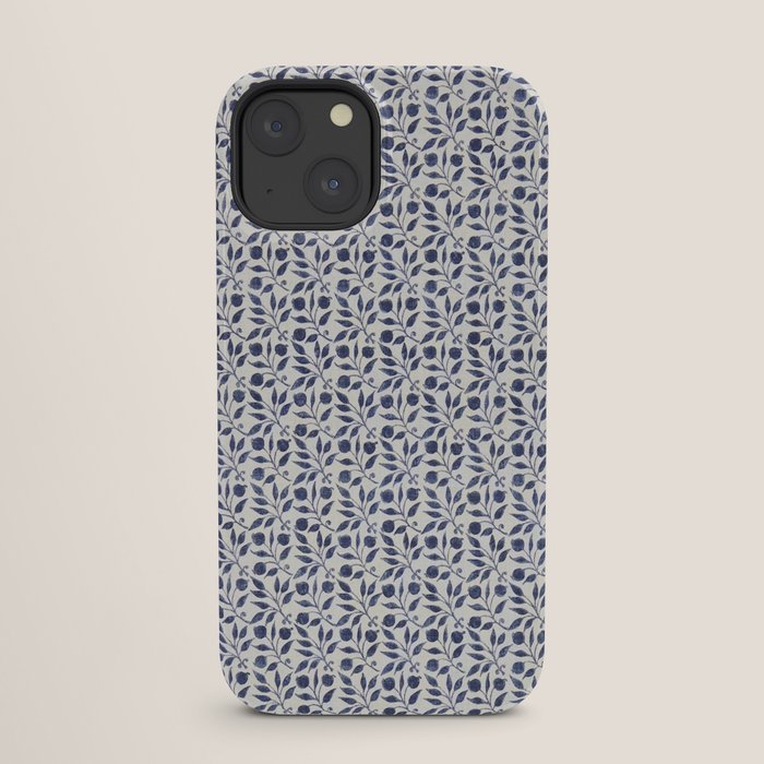 William Morris Vintage Rosehip Indigo Blue iPhone Case Gallery Image 25