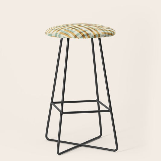 Abstract Linocut Pattern #7 Stool Gallery Image 1