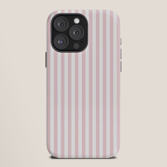 Pastel Pink & White Simple Stripe iPhone Case Gallery Image 12