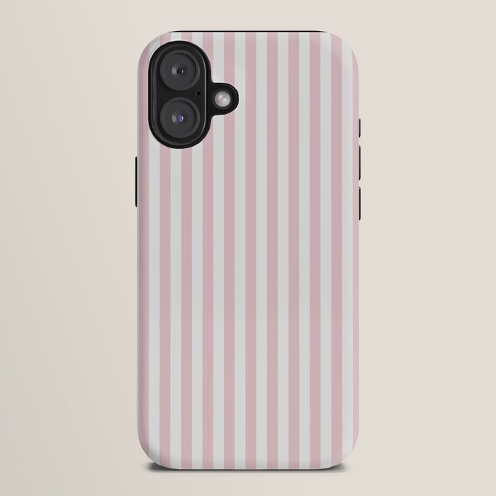 Pastel Pink & White Simple Stripe iPhone Case Gallery Image 10