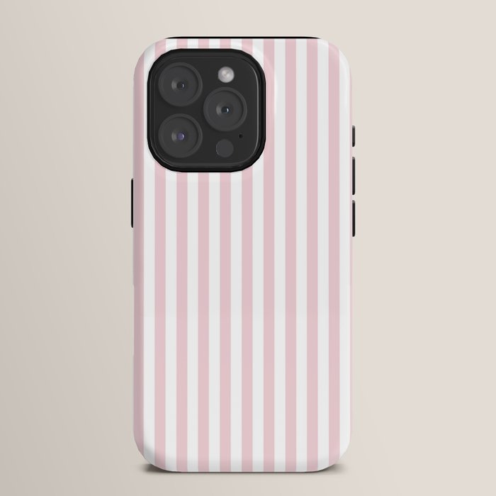 Pastel Pink & White Simple Stripe iPhone Case Gallery Image 15