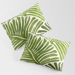 Summer Fern Simple Modern Watercolor Pillow Sham Gallery Image 1