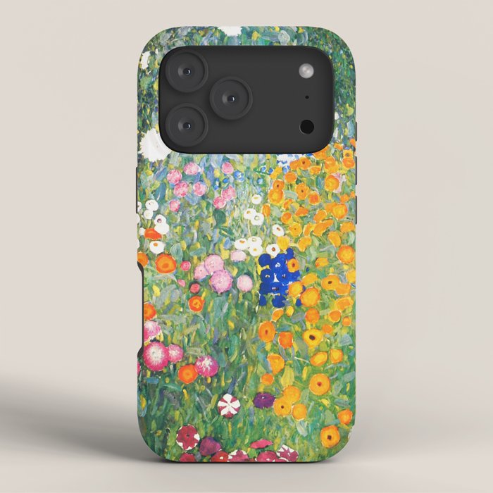 Gustav Klimt "Blumengarten (Flower Garden)" iPhone Case Gallery Image 3