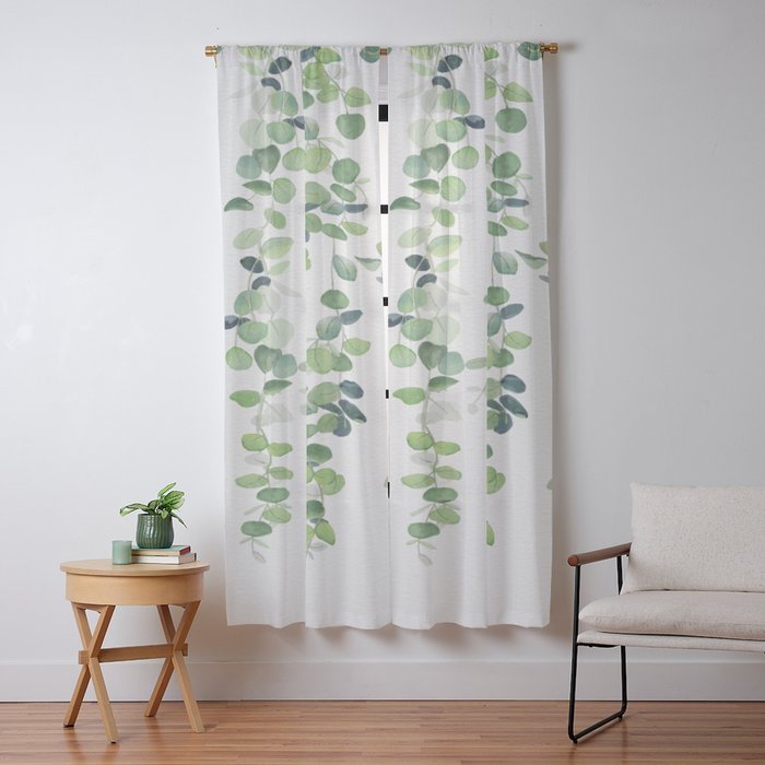 Eucalyptus Garland Window Curtain Gallery Image 9