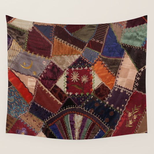 Vintage Bohemian Patchwork Wall Tapestry Gallery Image 2