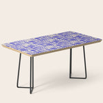 Abstract blue tropical mosaic art pattern Coffee Table Gallery Image 1