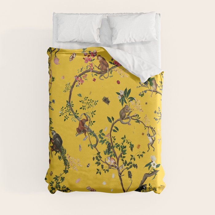 Monkey World Yellow Duvet Cover Gallery Image 8