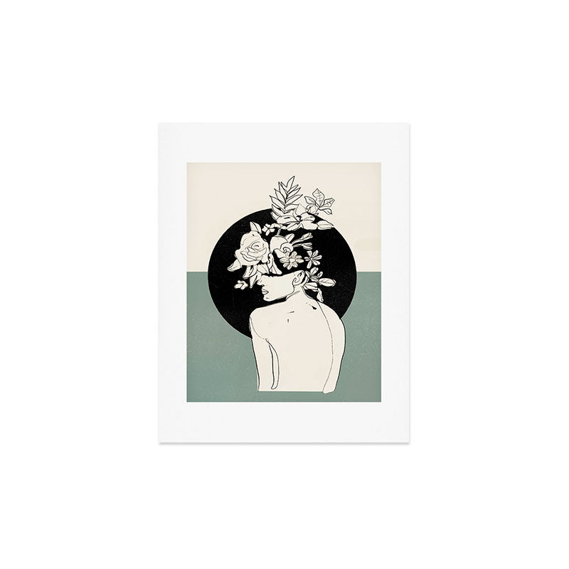 Bloom 8 Line Drawing Art Print Gallery Image 3