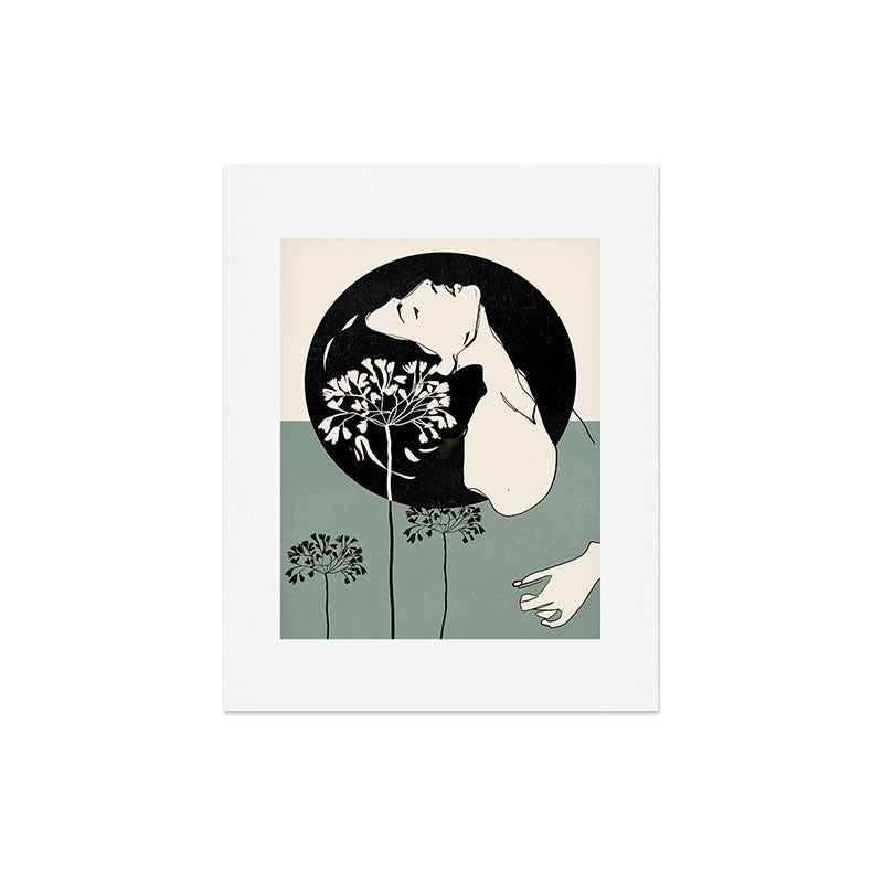 Gentle Beauty 9 Line Drawing Art Print Gallery Image 4