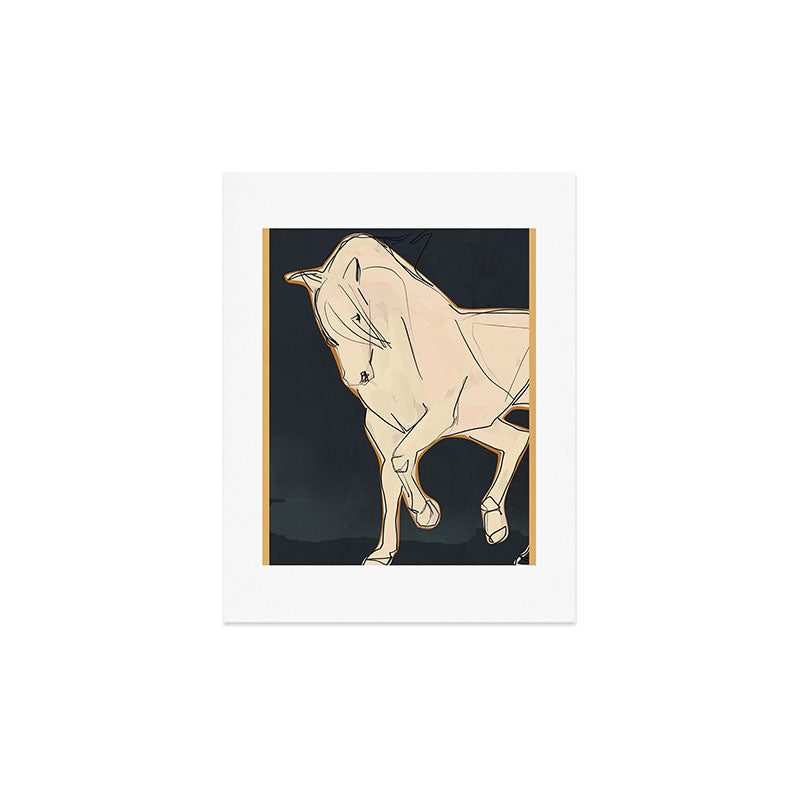 White Horse 2 Art Print Gallery Image 2