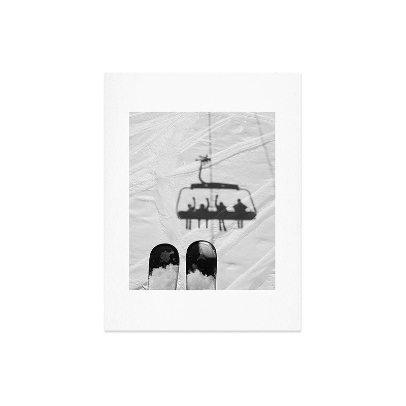 Ski Lift Shadows Art Print Gallery Image 6
