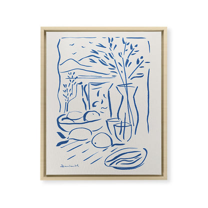 Mediterranean View Framed Canvas Print Gallery Image 17