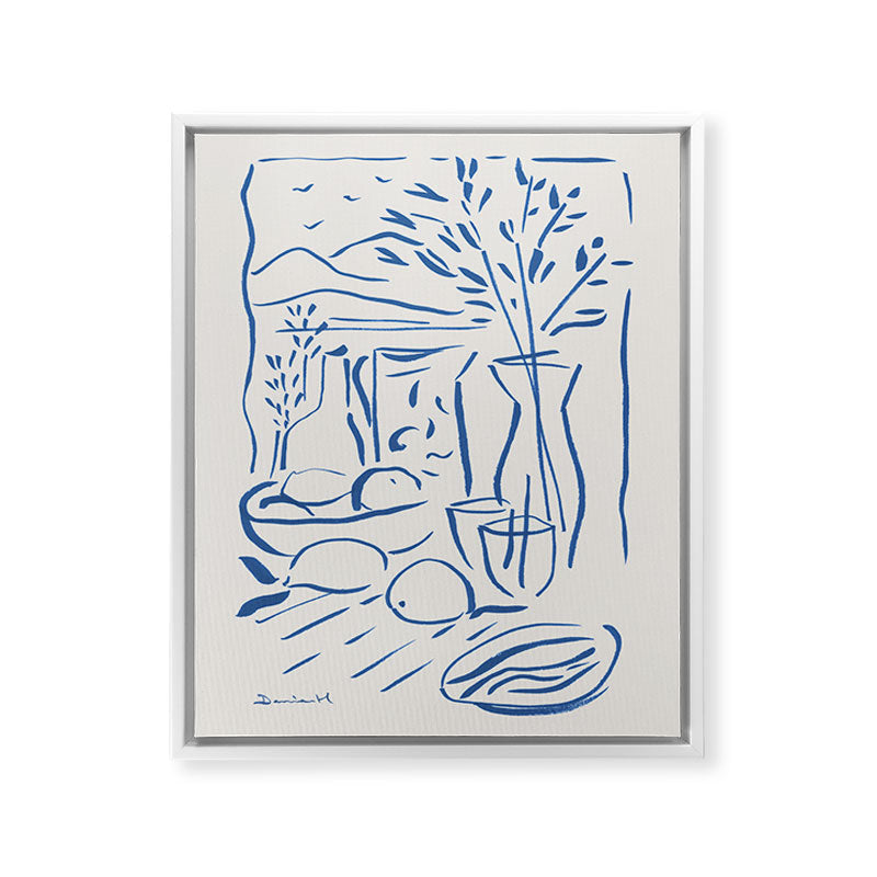 Mediterranean View Framed Canvas Print Gallery Image 20