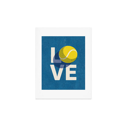 BALLS - Love Tennis - Hard Court Art Print Gallery Image 4