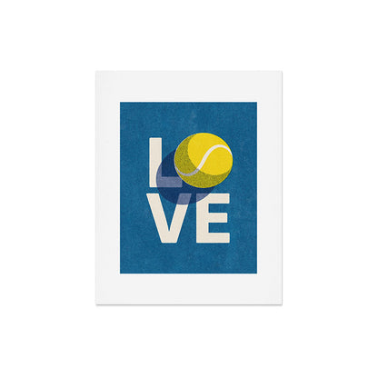 BALLS - Love Tennis - Hard Court Art Print Gallery Image 7