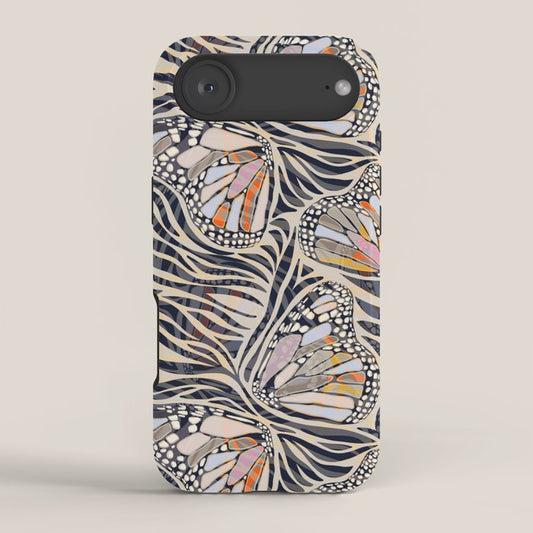 Abstract Retro Boho Butterfly Zebra Pattern â¢ Earthy Nature iPhone Case Gallery Image 2