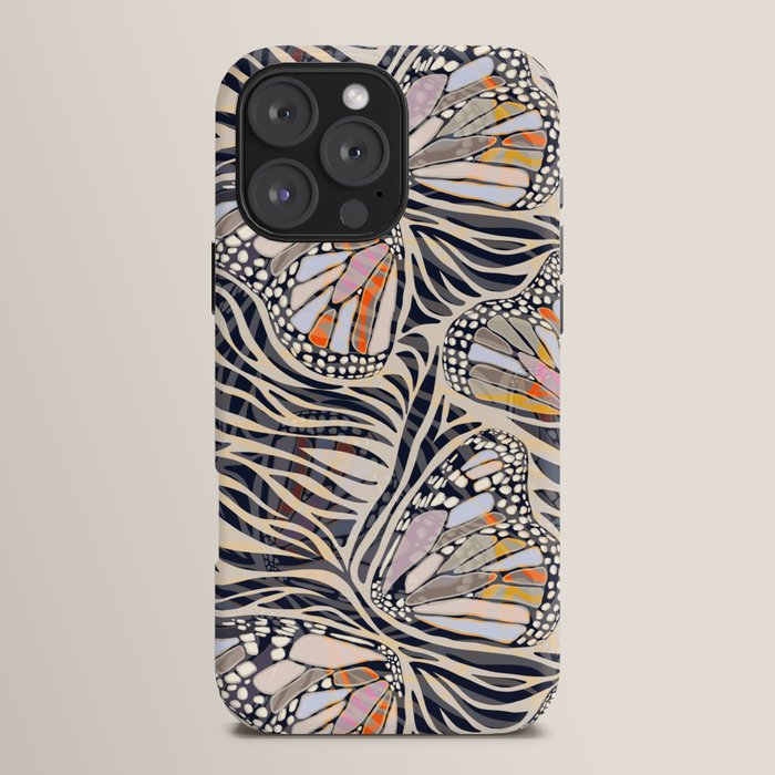 Abstract Retro Boho Butterfly Zebra Pattern â¢ Earthy Nature iPhone Case Gallery Image 16