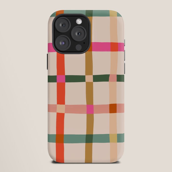 Colourful window pane checked pattern iPhone Case Gallery Image 12