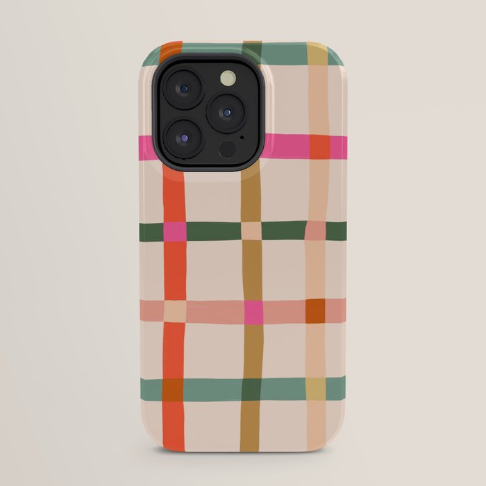 Colourful window pane checked pattern iPhone Case Gallery Image 31