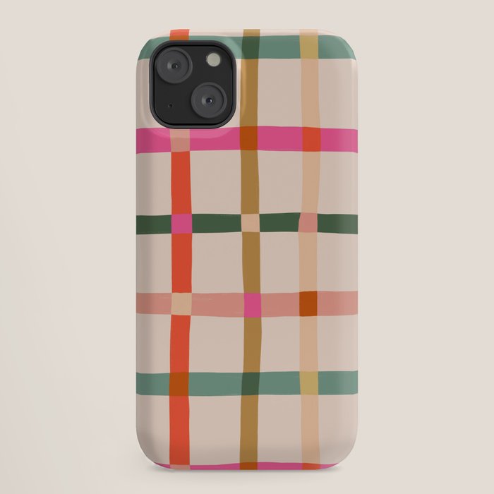 Colourful window pane checked pattern iPhone Case Gallery Image 18