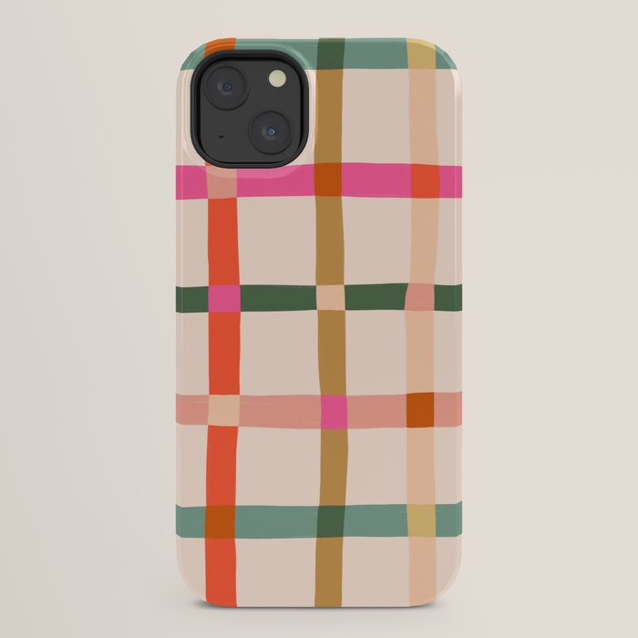Colourful window pane checked pattern iPhone Case Gallery Image 22