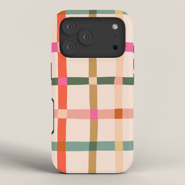 Colourful window pane checked pattern iPhone Case Gallery Image 3