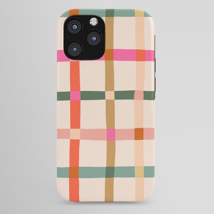 Colourful window pane checked pattern iPhone Case Gallery Image 44