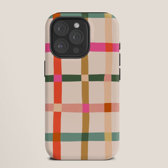 Colourful window pane checked pattern iPhone Case Gallery Image 11